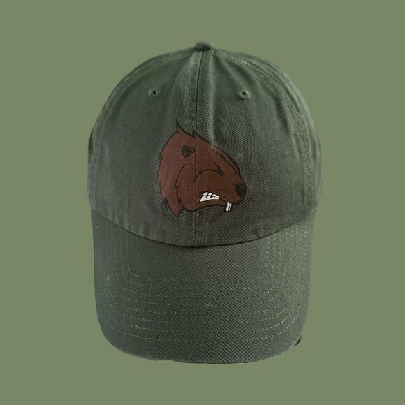 47’ Brand Forrest Green Angry Beaver Adjustable Back Hat - Picture 2 of 8